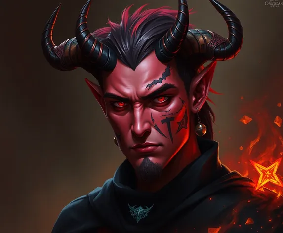 tiefling warlock male