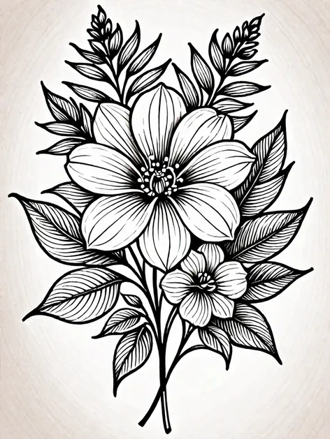 october birth flower tattoo