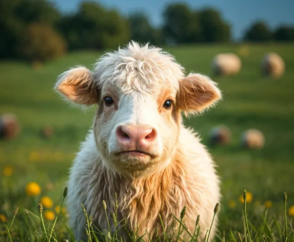 fluffy cow