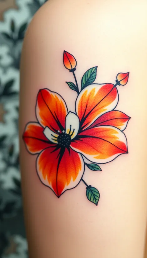 japanese flower tattoo