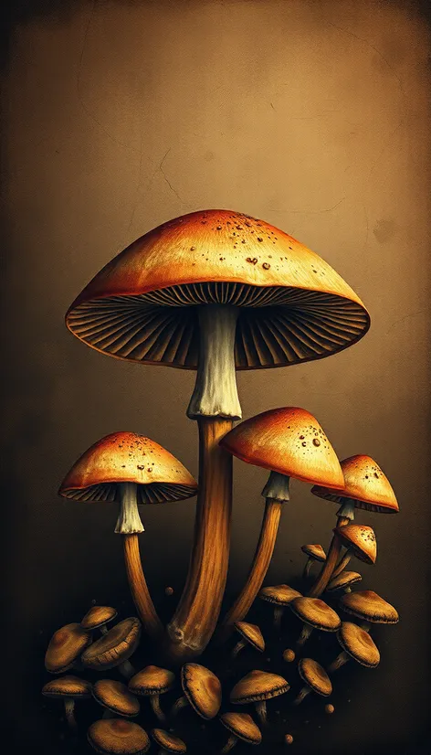 mushroom wallpaper vintage