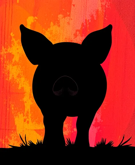 pig silhouette