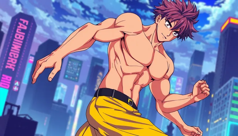 male anime body