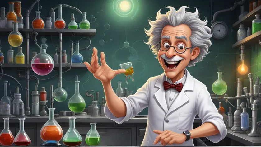 mad scientist cartoon