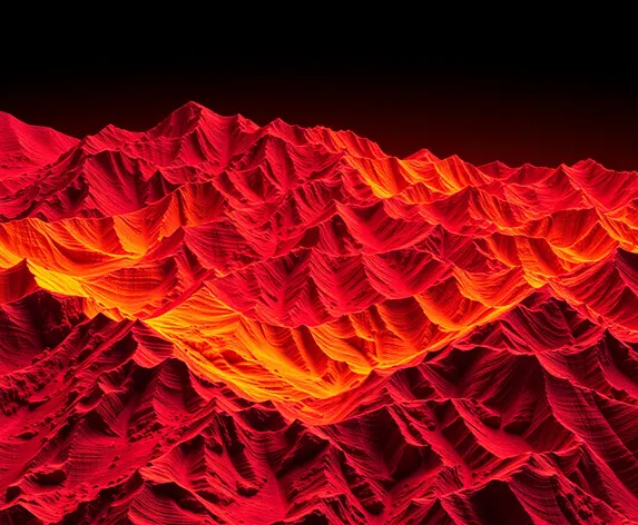 red and gold topographu