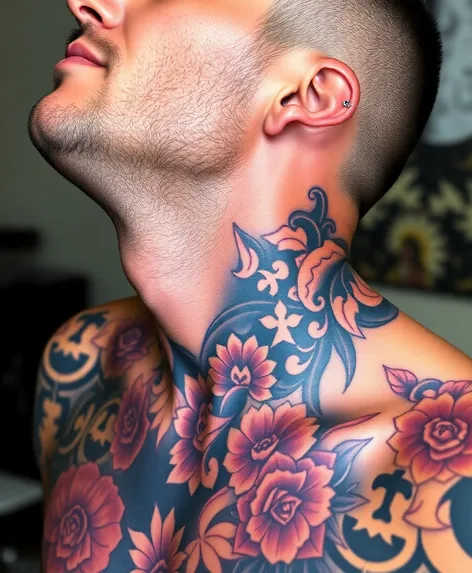 full neck tattoos for