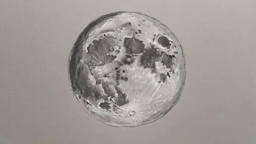 moon sketch