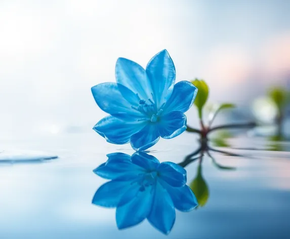 crystal blue flower