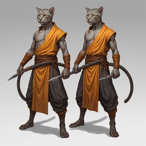 male tabaxi monk grey