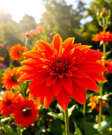 orange dahlia