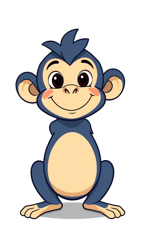 simple monkey drawing