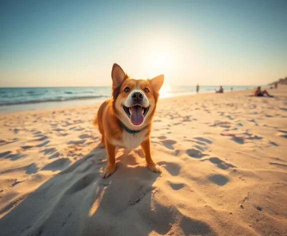 picnic island beach dog