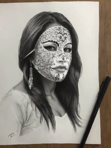 mask drawing