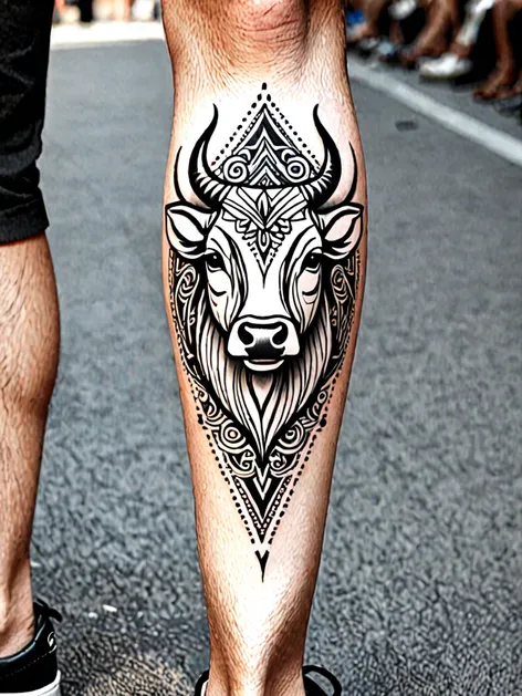 calf tattoos for men