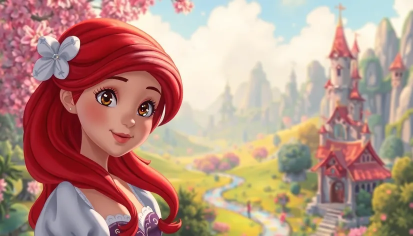 red hair disney