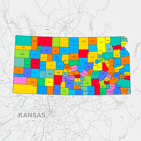 county map of kansas