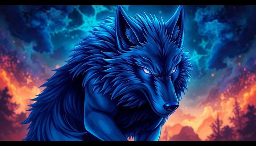 blue wolf anime