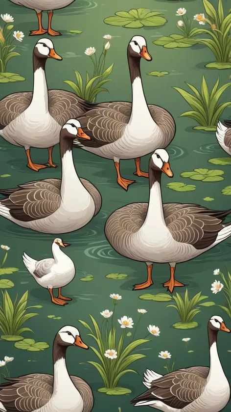 cartoon goose