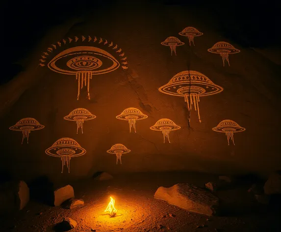 cave drawings of ufos