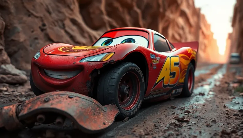 lightning mcqueen wreck