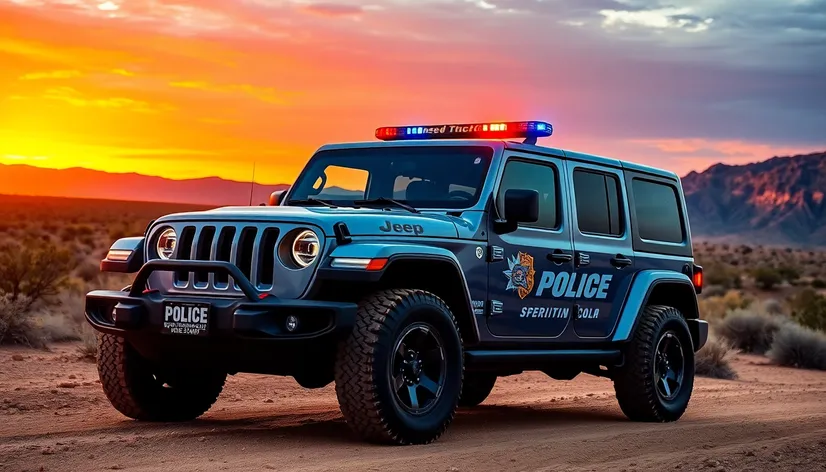 jeep wrangler police car