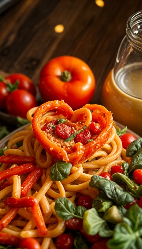 heart shaped pasta