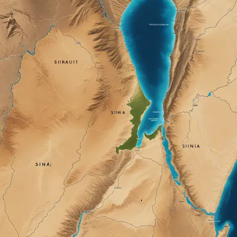 sinai peninsula map