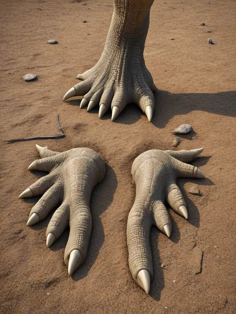 dinosaur feet