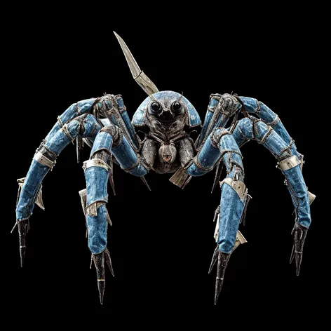 Spider made of trash,