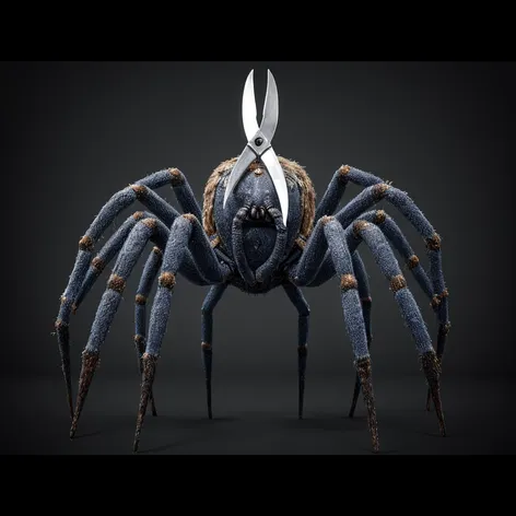 Spider made of trash,