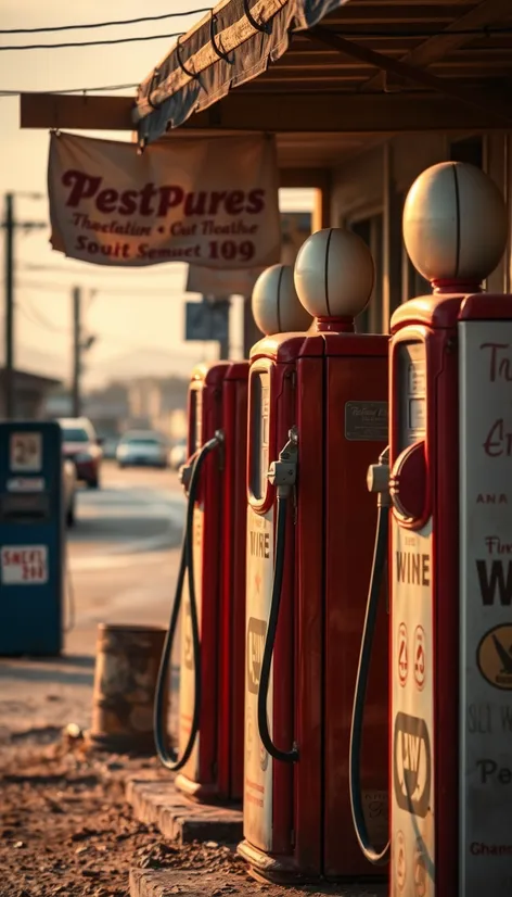 antique gas pumps