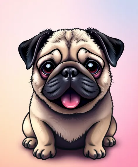 pug illustration