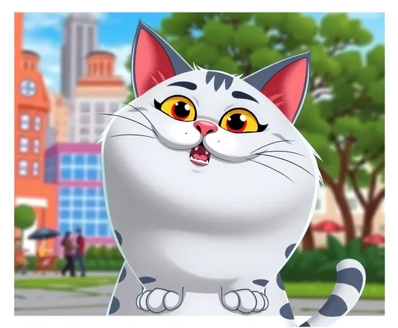 cartoon fat cat