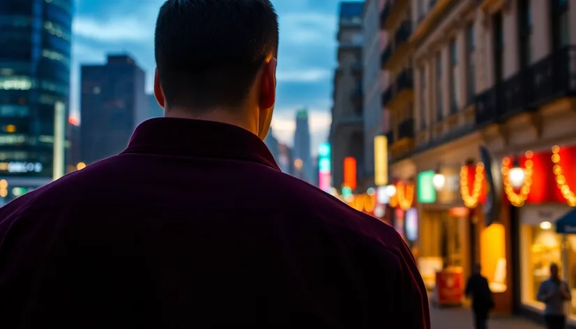 maroon shirt