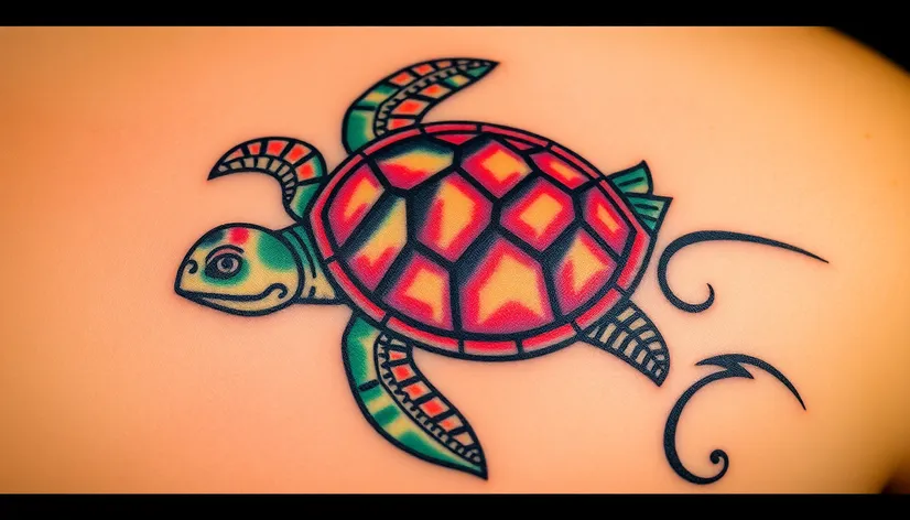 tribal turtle tattoo