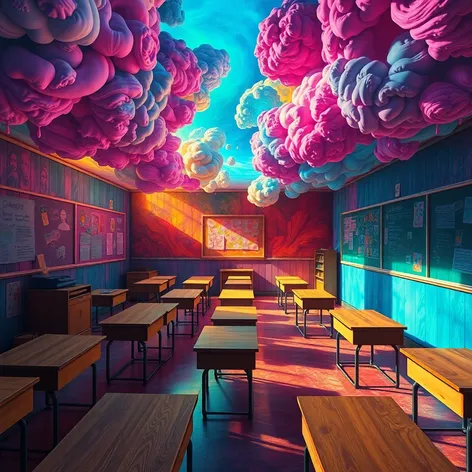 surreal classrooms