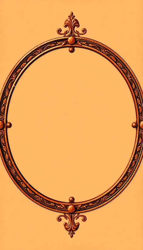 border copper frame circle