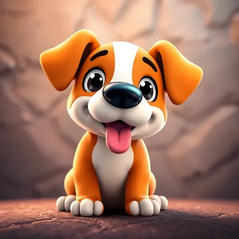 cartoon dog 3d