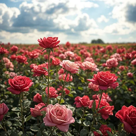 rose field