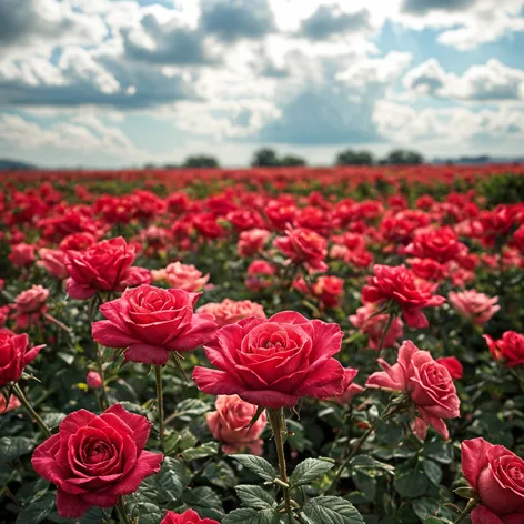 rose field