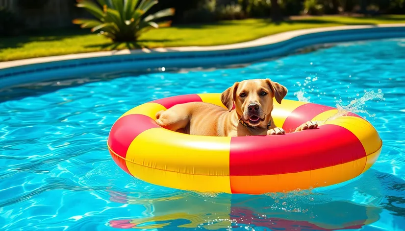 dog pool float