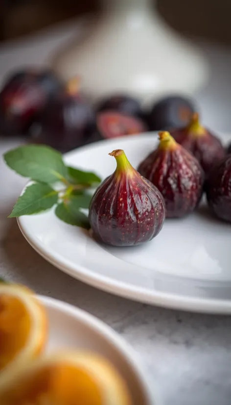 fig on plate images