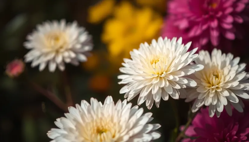 white chrysanthemum