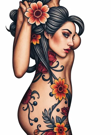 tattoo female full body