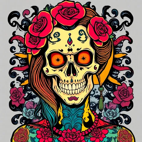 tattoo skull woman