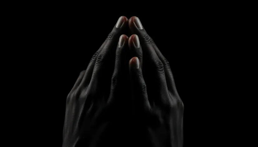 black hands prayer