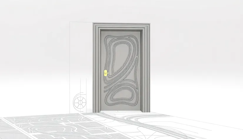 different door cad drawing