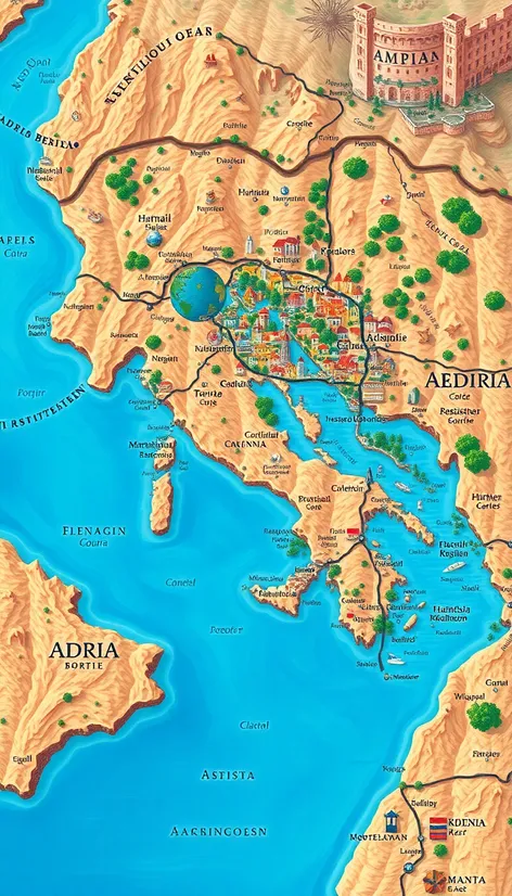 map of the adriatic