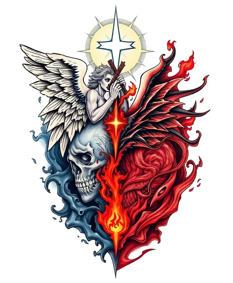 heaven or hell tattoo