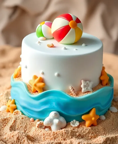 beach theme cake